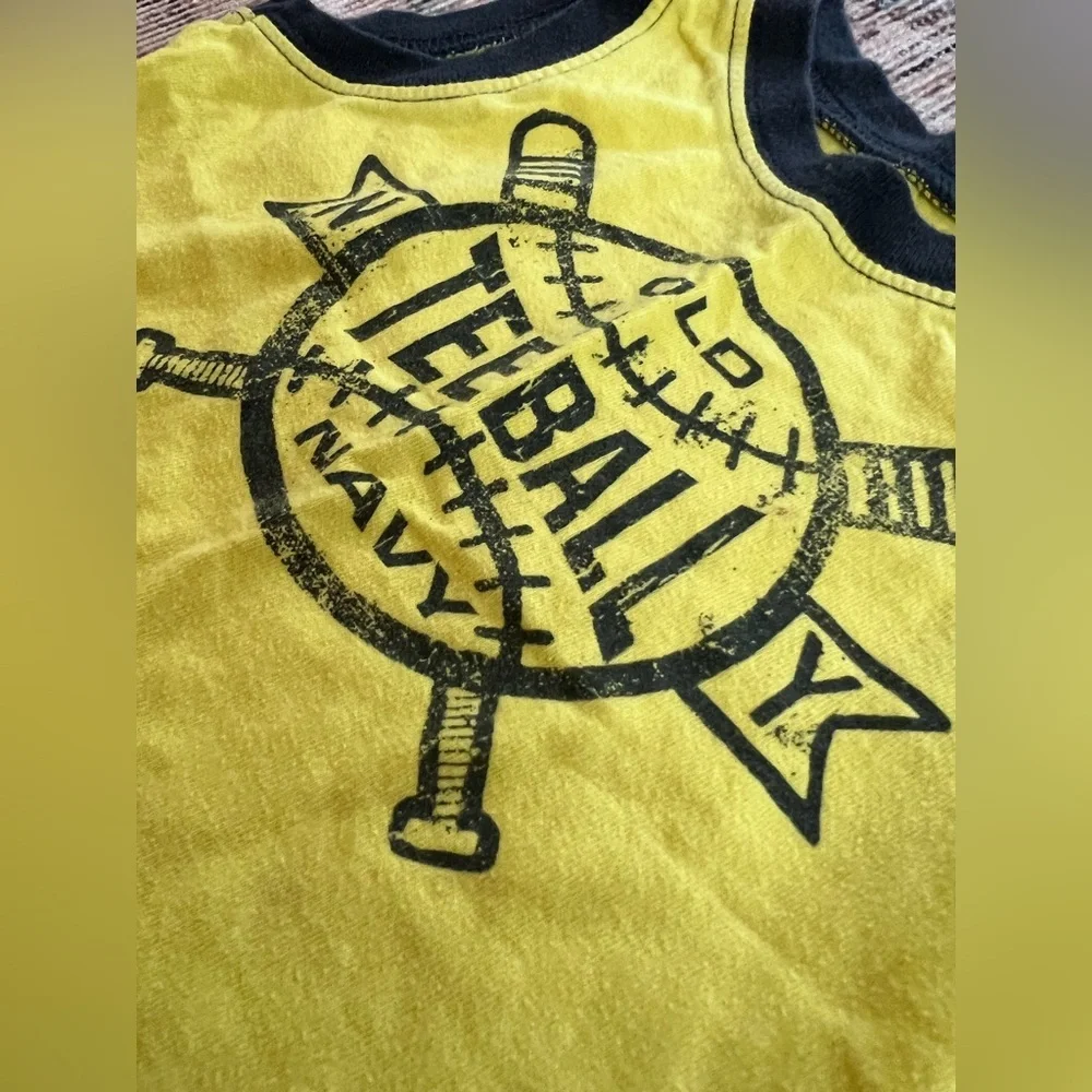 Old Navy Kids Bright Yellow Tee Ball Tank
